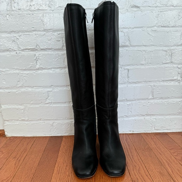 Dolce Vita Fynn Wide Calf Boots Onyx Leather - Picture 7 of 9